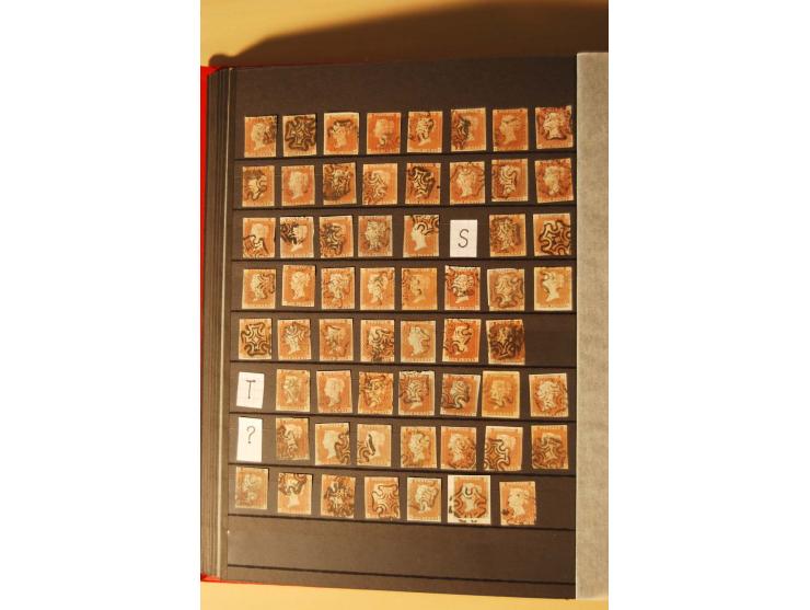 1841, umfangreiche Sammlung mit vielen hundert Werten, meist Mi.-Nr. 3, differenziert gesammelt nach Platten, dabei etliche W