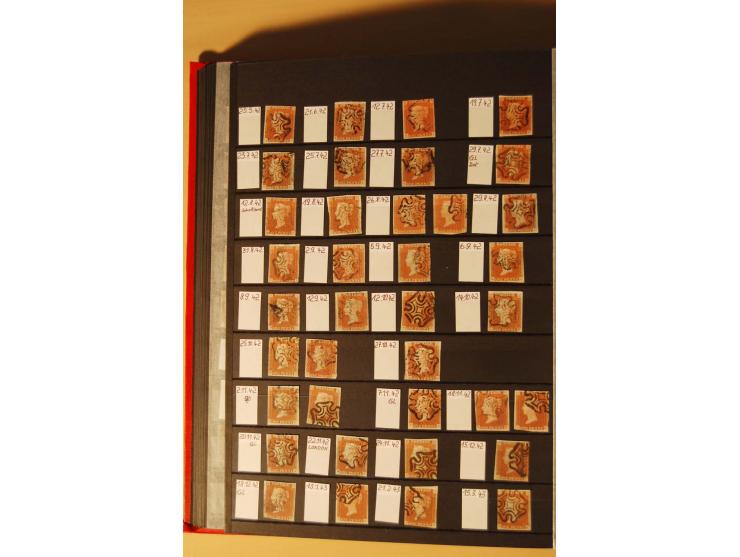 1841, umfangreiche Sammlung mit vielen hundert Werten, meist Mi.-Nr. 3, differenziert gesammelt nach Platten, dabei etliche W