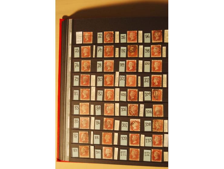 1841, umfangreiche Sammlung mit vielen hundert Werten, meist Mi.-Nr. 3, differenziert gesammelt nach Platten, dabei etliche W