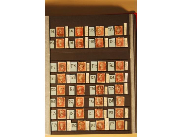 1841, umfangreiche Sammlung mit vielen hundert Werten, meist Mi.-Nr. 3, differenziert gesammelt nach Platten, dabei etliche W