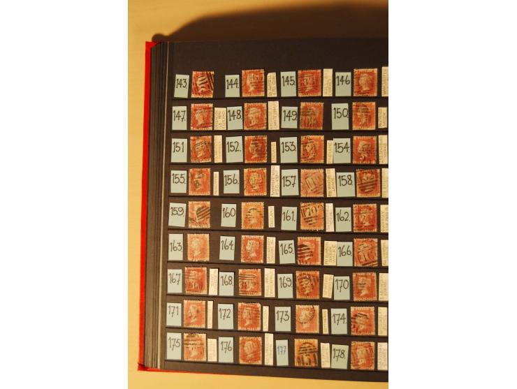 1841, umfangreiche Sammlung mit vielen hundert Werten, meist Mi.-Nr. 3, differenziert gesammelt nach Platten, dabei etliche W