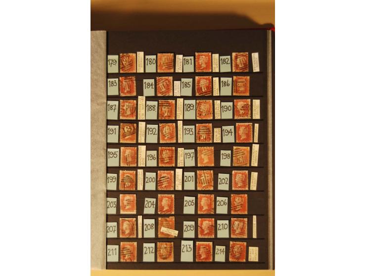 1841, umfangreiche Sammlung mit vielen hundert Werten, meist Mi.-Nr. 3, differenziert gesammelt nach Platten, dabei etliche W