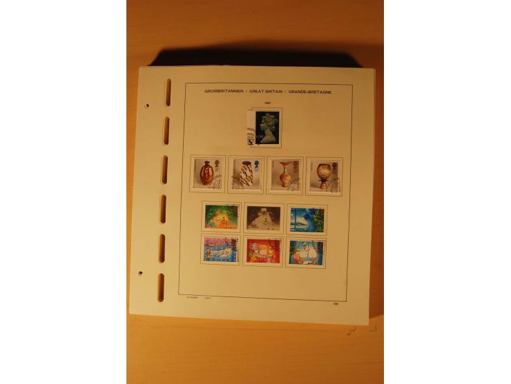 1841/1999, gestempelte Sammlung, dazu Alderney, Guernsey, Jersey und Irland
