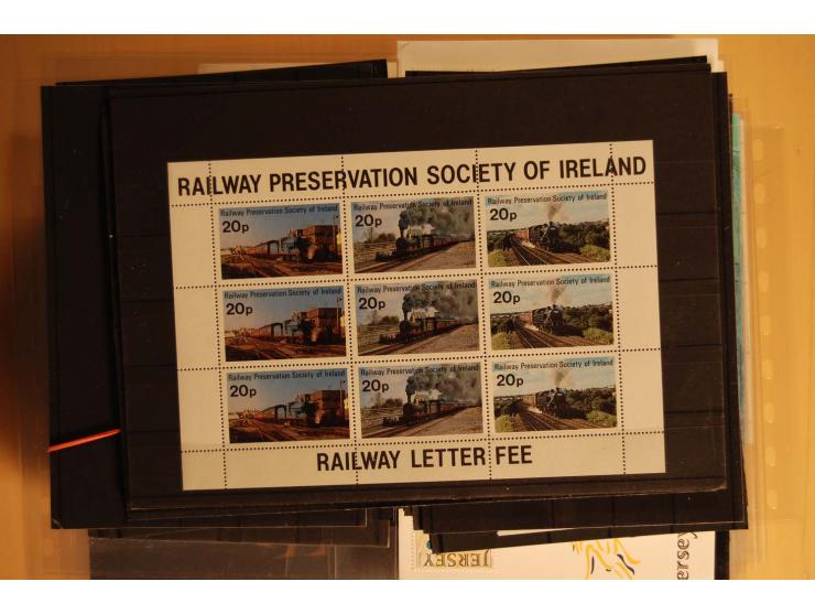1940/99, meist postfrischer Bestand auf Steckkarten mit Schwerpunkt Kanalinseln und Irland, dabei viele kpl. Ausgaben und  Bl