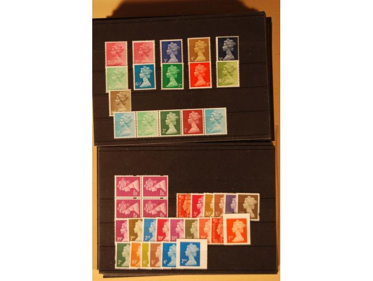 1940/99, meist postfrischer Bestand auf Steckkarten mit Schwerpunkt Kanalinseln und Irland, dabei viele kpl. Ausgaben und  Bl