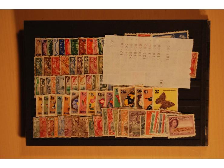 1859/1970 (ca.), postfrische, ungebrauchte und gestempelte Partie mit guten Werten und Sätzen