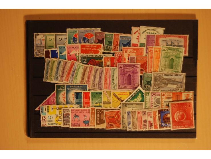 1859/1970 (ca.), postfrische, ungebrauchte und gestempelte Partie mit guten Werten und Sätzen