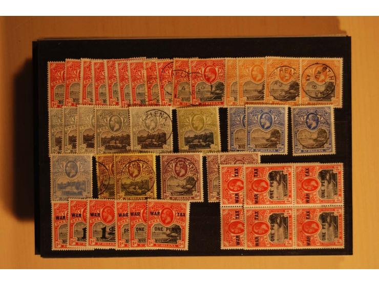 1860/1970(ca.), postfrische, ungebrauchte und gestempelte Partie mit einigen Specimen