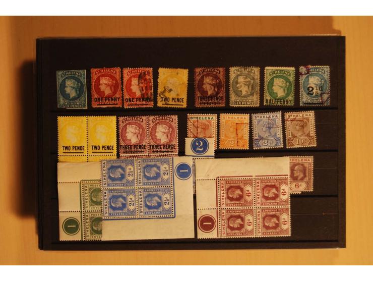 1860/1970(ca.), postfrische, ungebrauchte und gestempelte Partie mit einigen Specimen