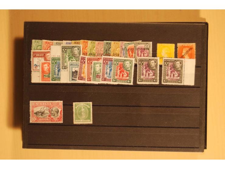 1860/1970(ca.), postfrische, ungebrauchte und gestempelte Partie mit einigen Specimen