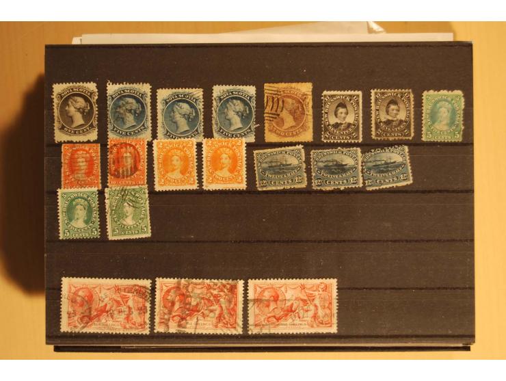 1860/1970(ca.), postfrische, ungebrauchte und gestempelte Partie mit einigen Specimen