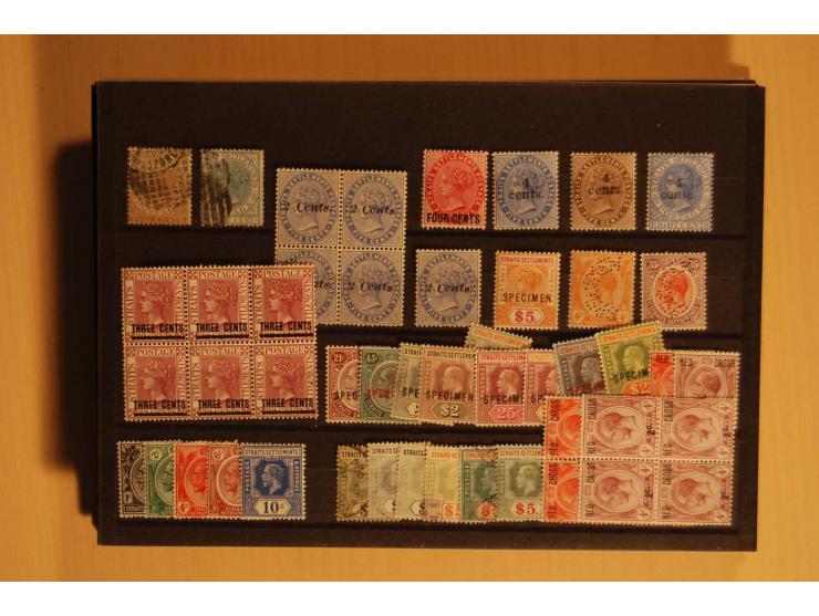 1860/1970(ca.), postfrische, ungebrauchte und gestempelte Partie mit einigen Specimen