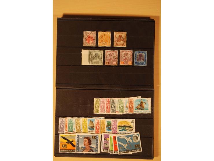 1860/1970(ca.), postfrische, ungebrauchte und gestempelte Partie mit einigen Specimen