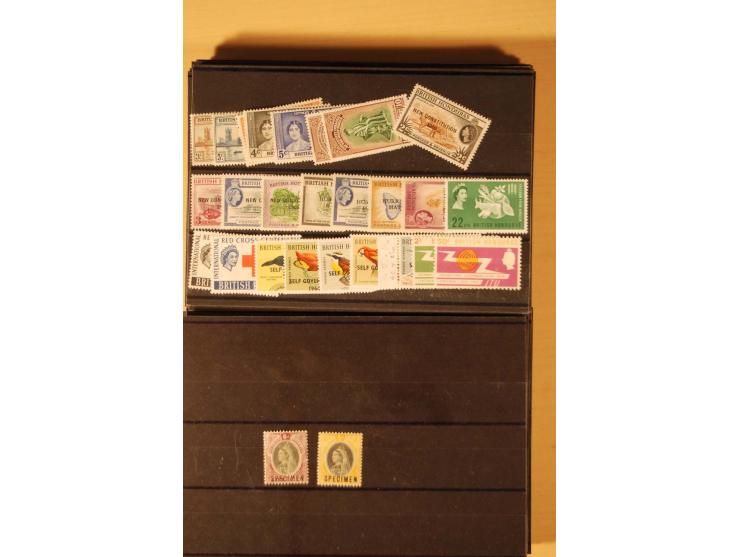 1860/1970(ca.), postfrische, ungebrauchte und gestempelte Partie mit einigen Specimen