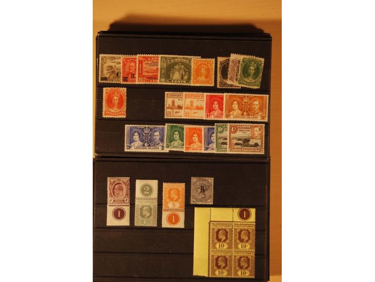 1860/1970(ca.), postfrische, ungebrauchte und gestempelte Partie mit einigen Specimen
