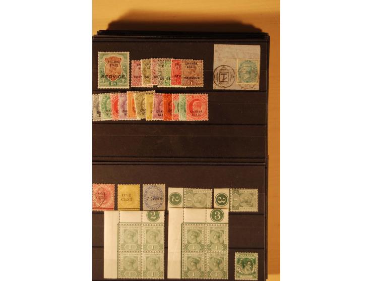 1860/1970(ca.), postfrische, ungebrauchte und gestempelte Partie mit einigen Specimen