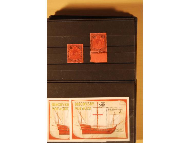 1860/1970(ca.), postfrische, ungebrauchte und gestempelte Partie mit einigen Specimen