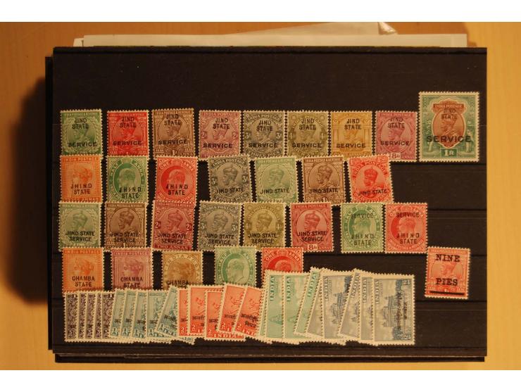 1860/1970(ca.), postfrische, ungebrauchte und gestempelte Partie mit einigen Specimen