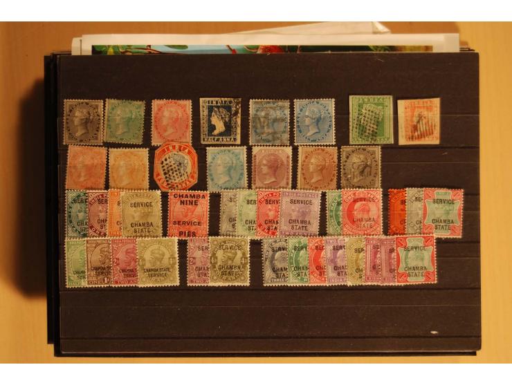1860/1970(ca.), postfrische, ungebrauchte und gestempelte Partie mit einigen Specimen