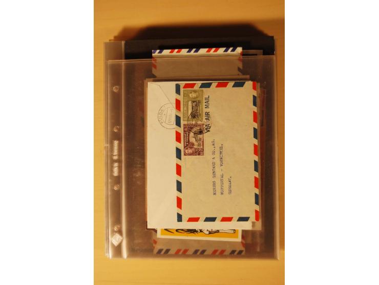 1890/1982 (ca.), 95 Briefe, Karten und Ganzsachen, dabei Reco, Luftpost etc.