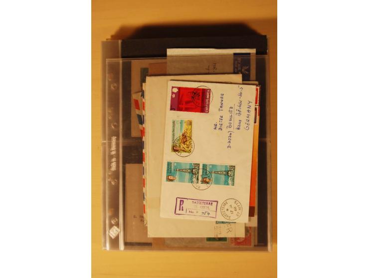 1890/1982 (ca.), 95 Briefe, Karten und Ganzsachen, dabei Reco, Luftpost etc.