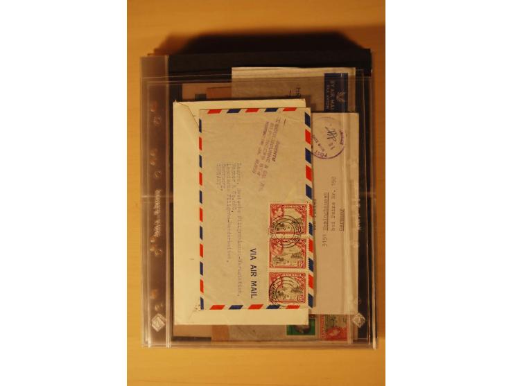 1890/1982 (ca.), 95 Briefe, Karten und Ganzsachen, dabei Reco, Luftpost etc.