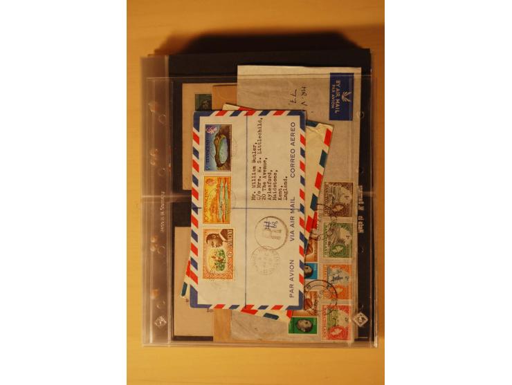 1890/1982 (ca.), 95 Briefe, Karten und Ganzsachen, dabei Reco, Luftpost etc.