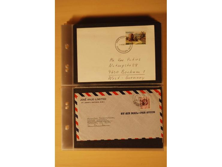 1890/1982 (ca.), 95 Briefe, Karten und Ganzsachen, dabei Reco, Luftpost etc.