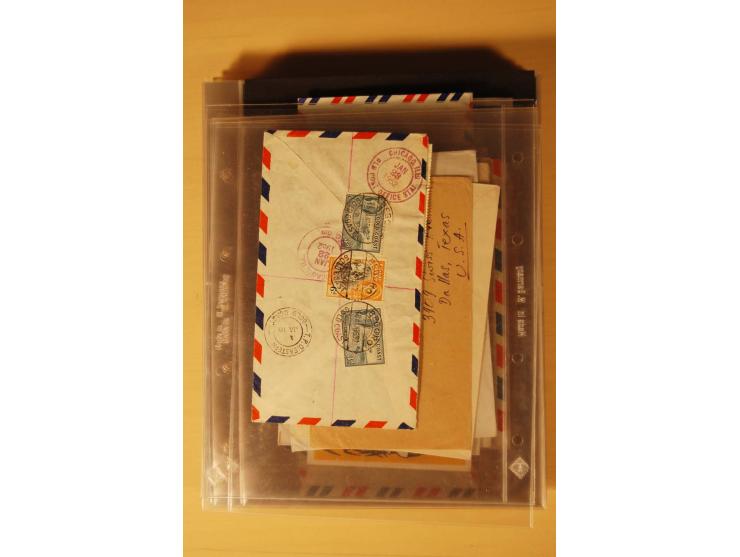 1890/1982 (ca.), 95 Briefe, Karten und Ganzsachen, dabei Reco, Luftpost etc.