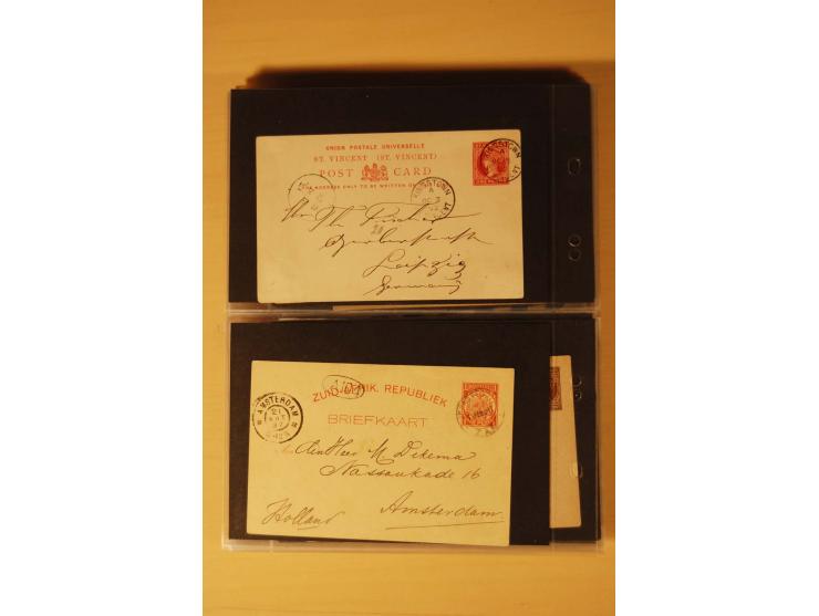1890/1982 (ca.), 95 Briefe, Karten und Ganzsachen, dabei Reco, Luftpost etc.
