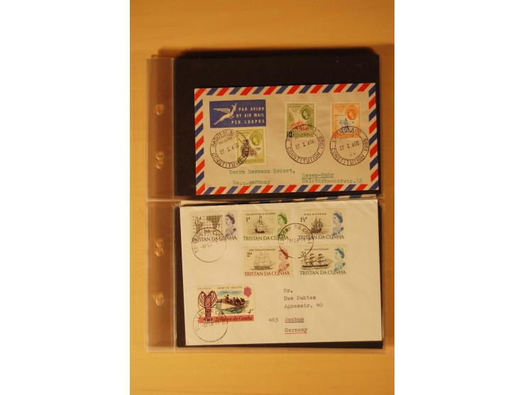1890/1982 (ca.), 95 Briefe, Karten und Ganzsachen, dabei Reco, Luftpost etc.