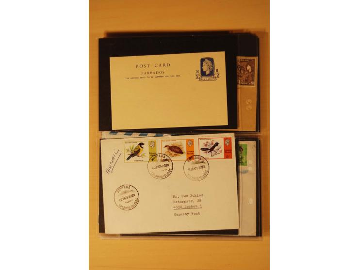 1890/1982 (ca.), 95 Briefe, Karten und Ganzsachen, dabei Reco, Luftpost etc.