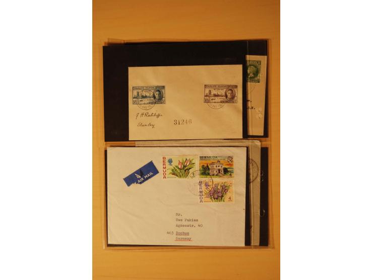 1890/1982 (ca.), 95 Briefe, Karten und Ganzsachen, dabei Reco, Luftpost etc.