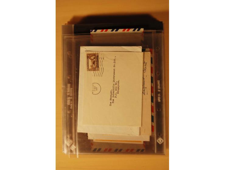 1890/1982 (ca.), 95 Briefe, Karten und Ganzsachen, dabei Reco, Luftpost etc.