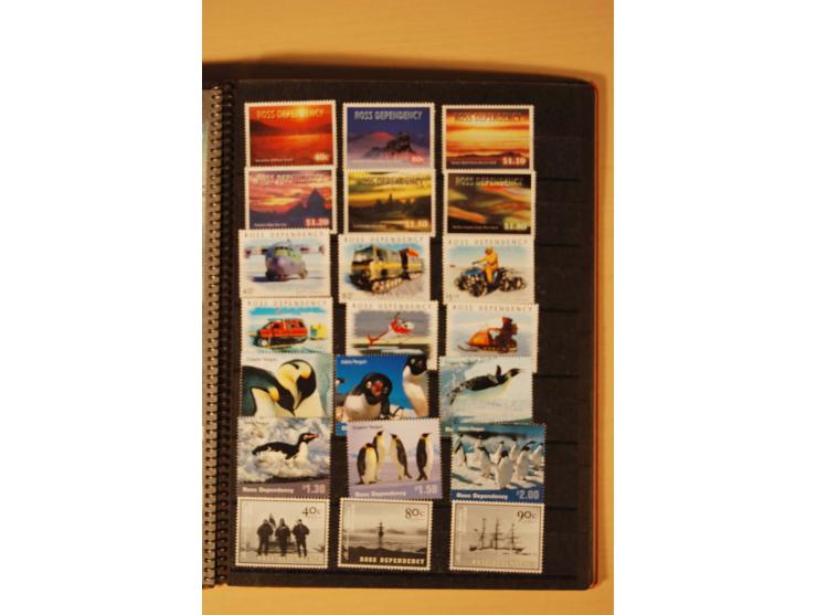 AUSTRALISCHE ANTARKTIS UND ROSS-GEBIET: 1957/2007, kpl. postfrische Sammlung im kleinen Einsteckbuch (Mi. ca. 570,-)