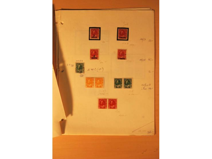 1926/51, überwiegend ungebrauchte Partie mit guten Sätzen, Heftchenblättern etc., dazu 20 Luftpostbriefe