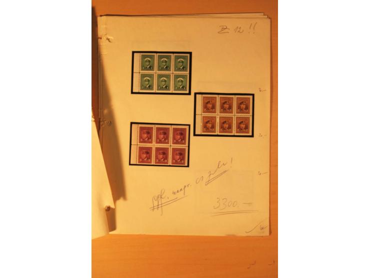 1926/51, überwiegend ungebrauchte Partie mit guten Sätzen, Heftchenblättern etc., dazu 20 Luftpostbriefe