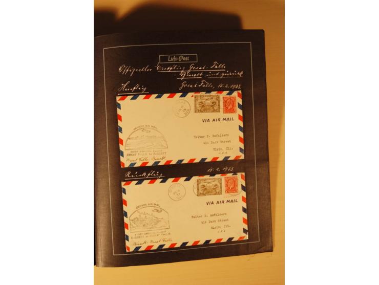 1926/51, überwiegend ungebrauchte Partie mit guten Sätzen, Heftchenblättern etc., dazu 20 Luftpostbriefe