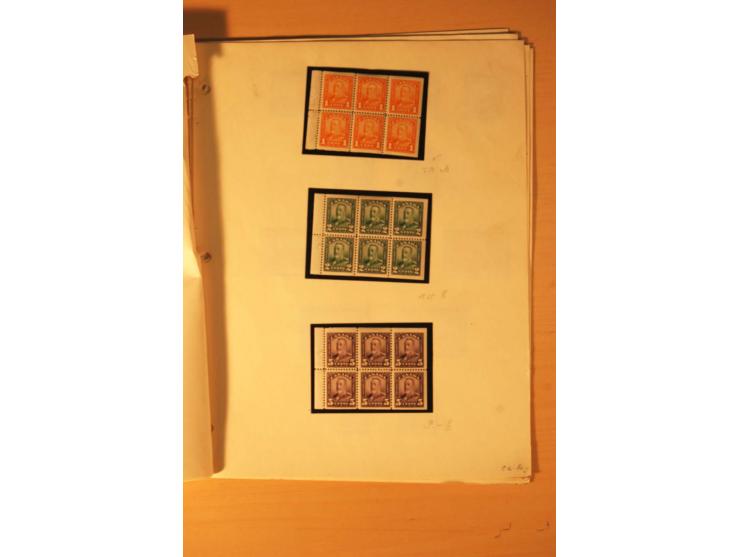 1926/51, überwiegend ungebrauchte Partie mit guten Sätzen, Heftchenblättern etc., dazu 20 Luftpostbriefe