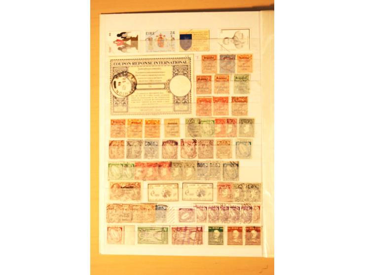 1922/97 (ca.), ungebrauchte, postfrische und gestempelte Zusammenstellung, teils mehrfach mit 4 Mustermarken aus 1987 (Mi. na