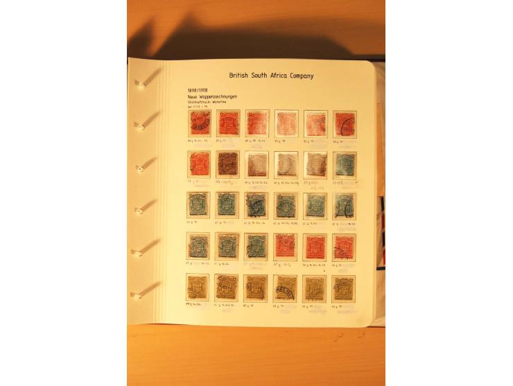 1892/2006, postfrische, ungebrauchte und gestempelte Sammlung incl. Britische Südafrika-Gesellschaft, Südrhodesien, Rhodesien