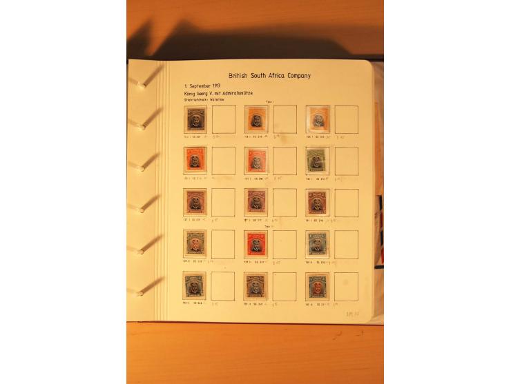 1892/2006, postfrische, ungebrauchte und gestempelte Sammlung incl. Britische Südafrika-Gesellschaft, Südrhodesien, Rhodesien