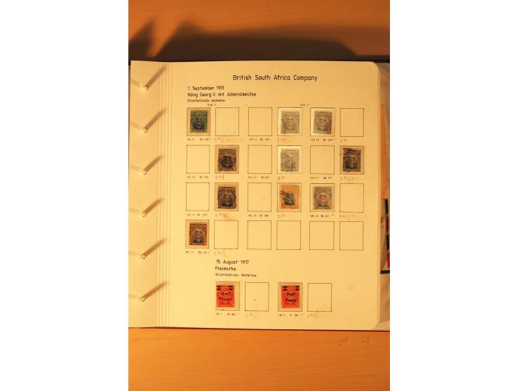 1892/2006, postfrische, ungebrauchte und gestempelte Sammlung incl. Britische Südafrika-Gesellschaft, Südrhodesien, Rhodesien