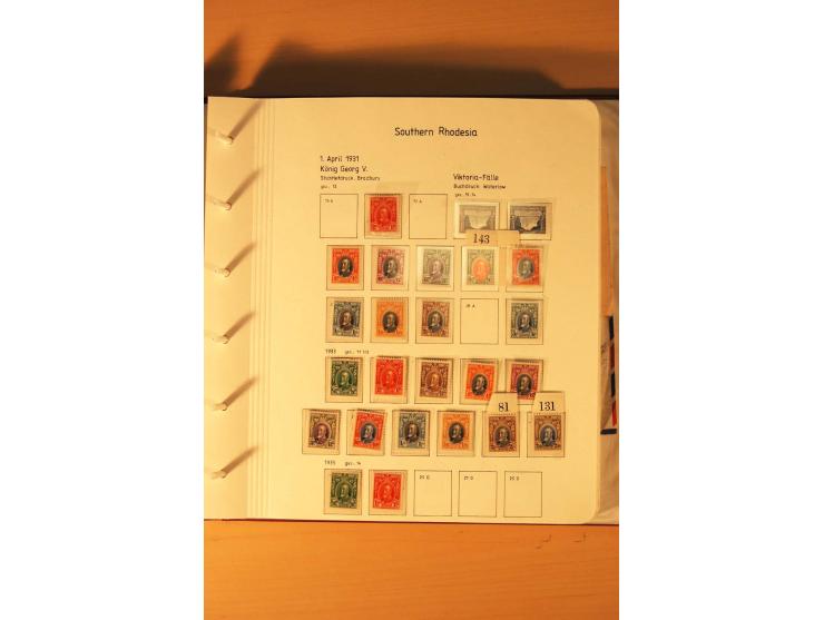 1892/2006, postfrische, ungebrauchte und gestempelte Sammlung incl. Britische Südafrika-Gesellschaft, Südrhodesien, Rhodesien