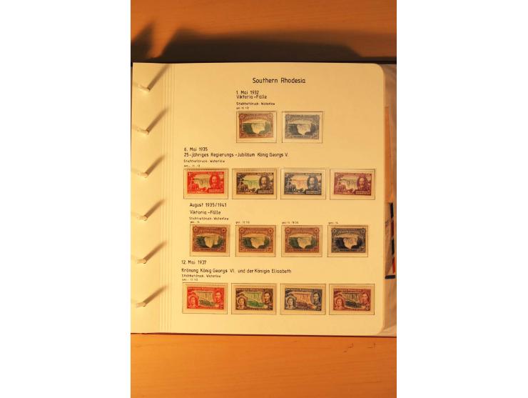 1892/2006, postfrische, ungebrauchte und gestempelte Sammlung incl. Britische Südafrika-Gesellschaft, Südrhodesien, Rhodesien