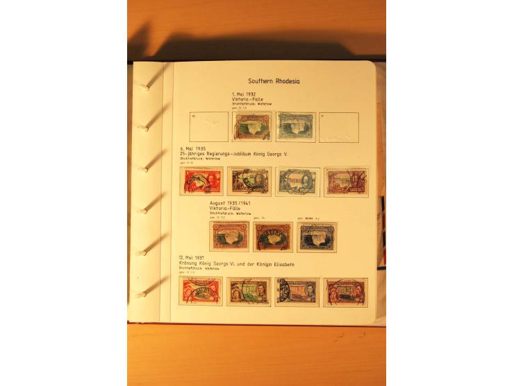 1892/2006, postfrische, ungebrauchte und gestempelte Sammlung incl. Britische Südafrika-Gesellschaft, Südrhodesien, Rhodesien