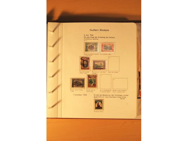 1892/2006, postfrische, ungebrauchte und gestempelte Sammlung incl. Britische Südafrika-Gesellschaft, Südrhodesien, Rhodesien
