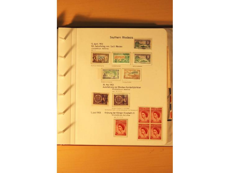 1892/2006, postfrische, ungebrauchte und gestempelte Sammlung incl. Britische Südafrika-Gesellschaft, Südrhodesien, Rhodesien