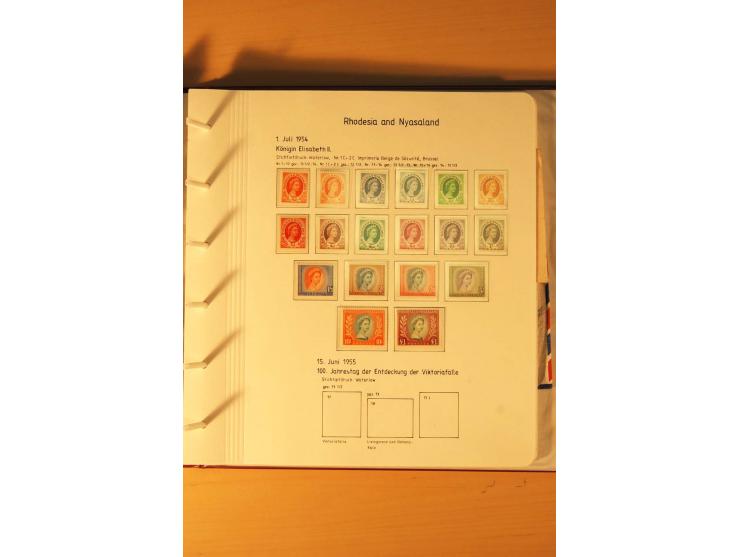 1892/2006, postfrische, ungebrauchte und gestempelte Sammlung incl. Britische Südafrika-Gesellschaft, Südrhodesien, Rhodesien