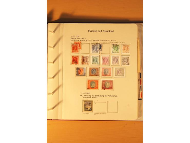 1892/2006, postfrische, ungebrauchte und gestempelte Sammlung incl. Britische Südafrika-Gesellschaft, Südrhodesien, Rhodesien